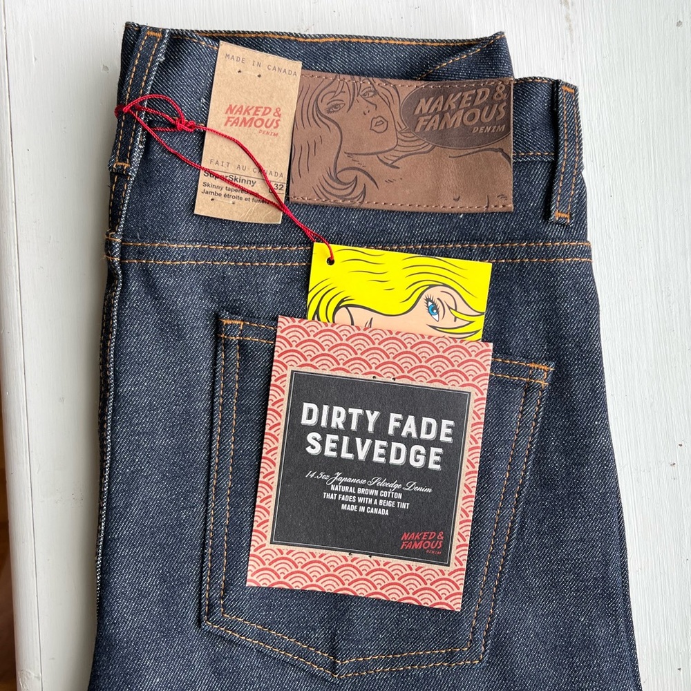NAKED AND FAMOUS - Dirty Fade Selvedge - Super Skinny